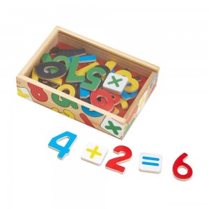 Black Friday | Melissa & Doug 37 Wooden Number Magnets in a Box - Sale