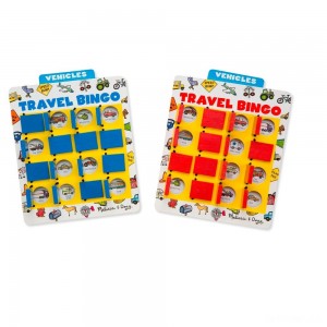 Black Friday | Melissa & Doug Flip to Win Travel Bingo Game - 2 Wooden Game Boards, 4 Double-Sided Cards, Kids Unisex - Sale